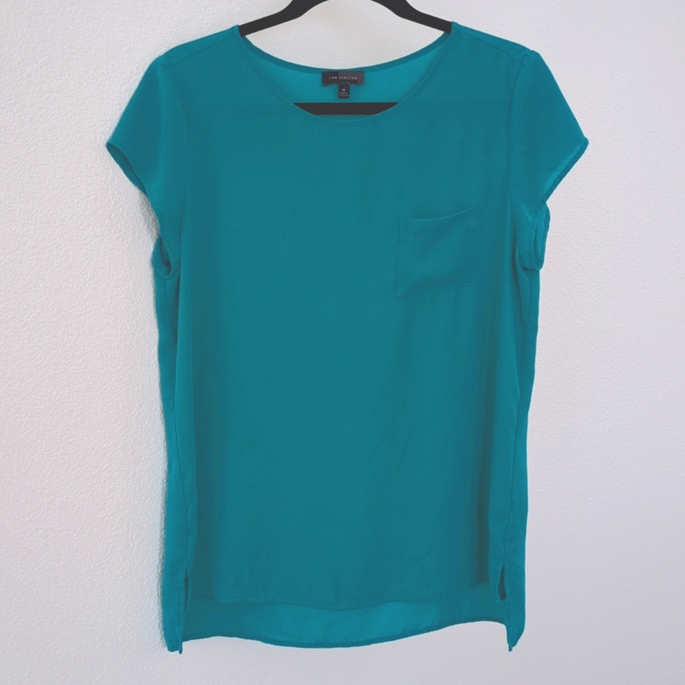 Limited Teal Short Sleeve Top